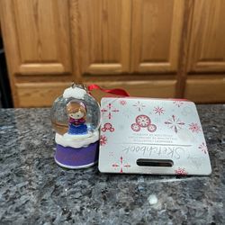 Disney Parks Frozen Anna  Sketchbook Ornament Glass Snowglobe.  Brand new with tags.  Smoke free home 