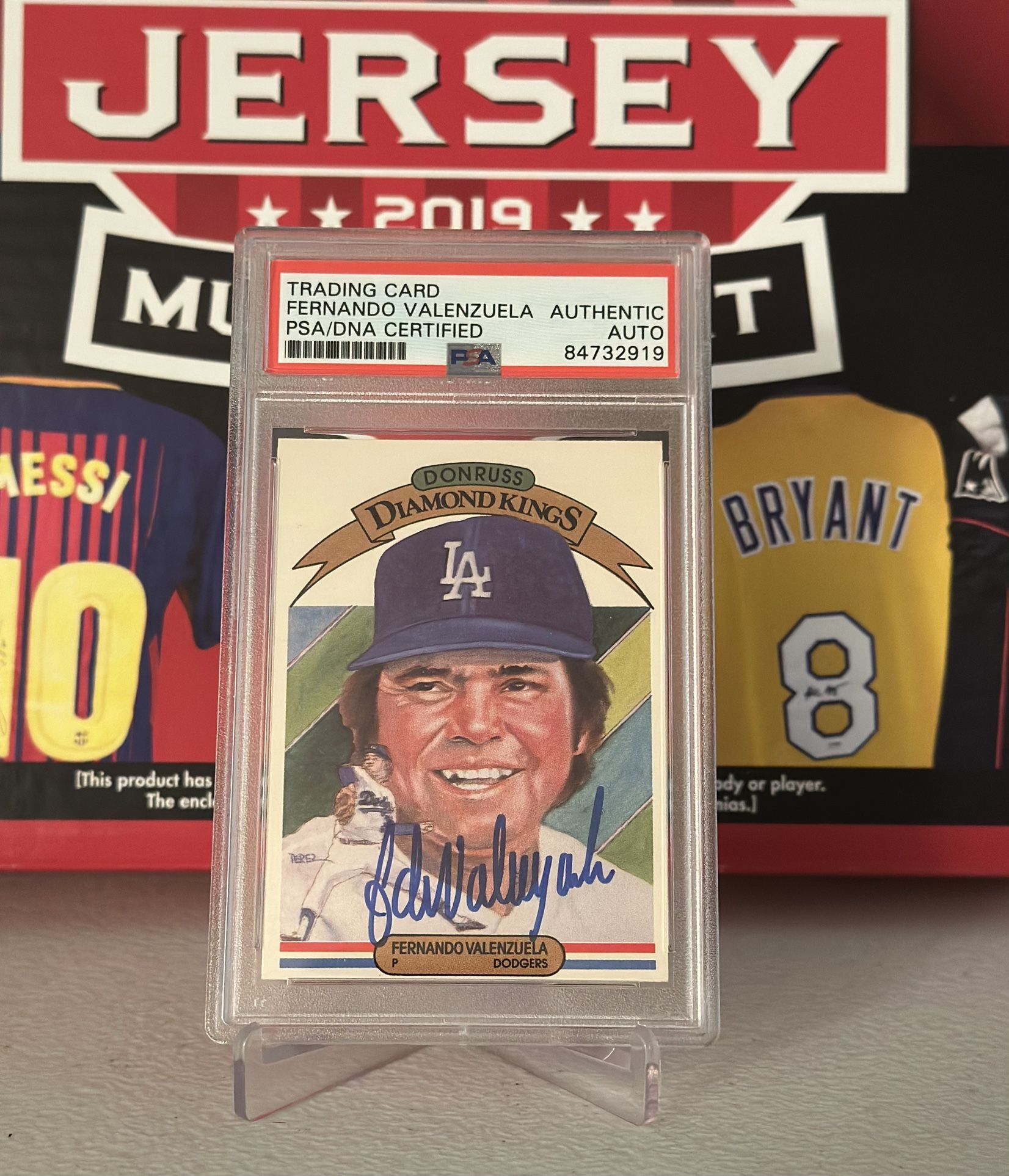 Fernando Valenzuela, Autographed Baseball Card