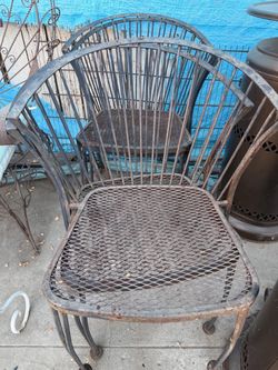 Wrought Iron Patio Chairs – Set of 4