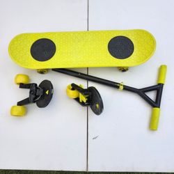 Morf Board Yellow and Black Skateboard Set great condition