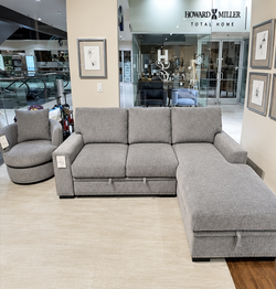 Sectional Sofa With Pull Out Bed and Storage Chaise