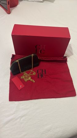 Carolina Herrera Black Mini Chain Bag