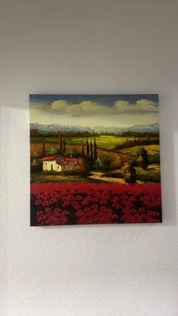 Tuscan Landscape Canvas Wall Art Painting