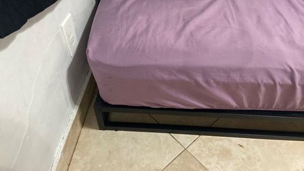 Queen bed and frame