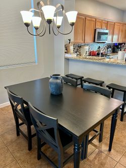 IKEA ROSENTORP Extendable Dining Table + 4 Chairs!