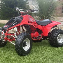 Honda Atc 250r Quad 2 Stroke Red Engine 30 Hp Fast 💨 