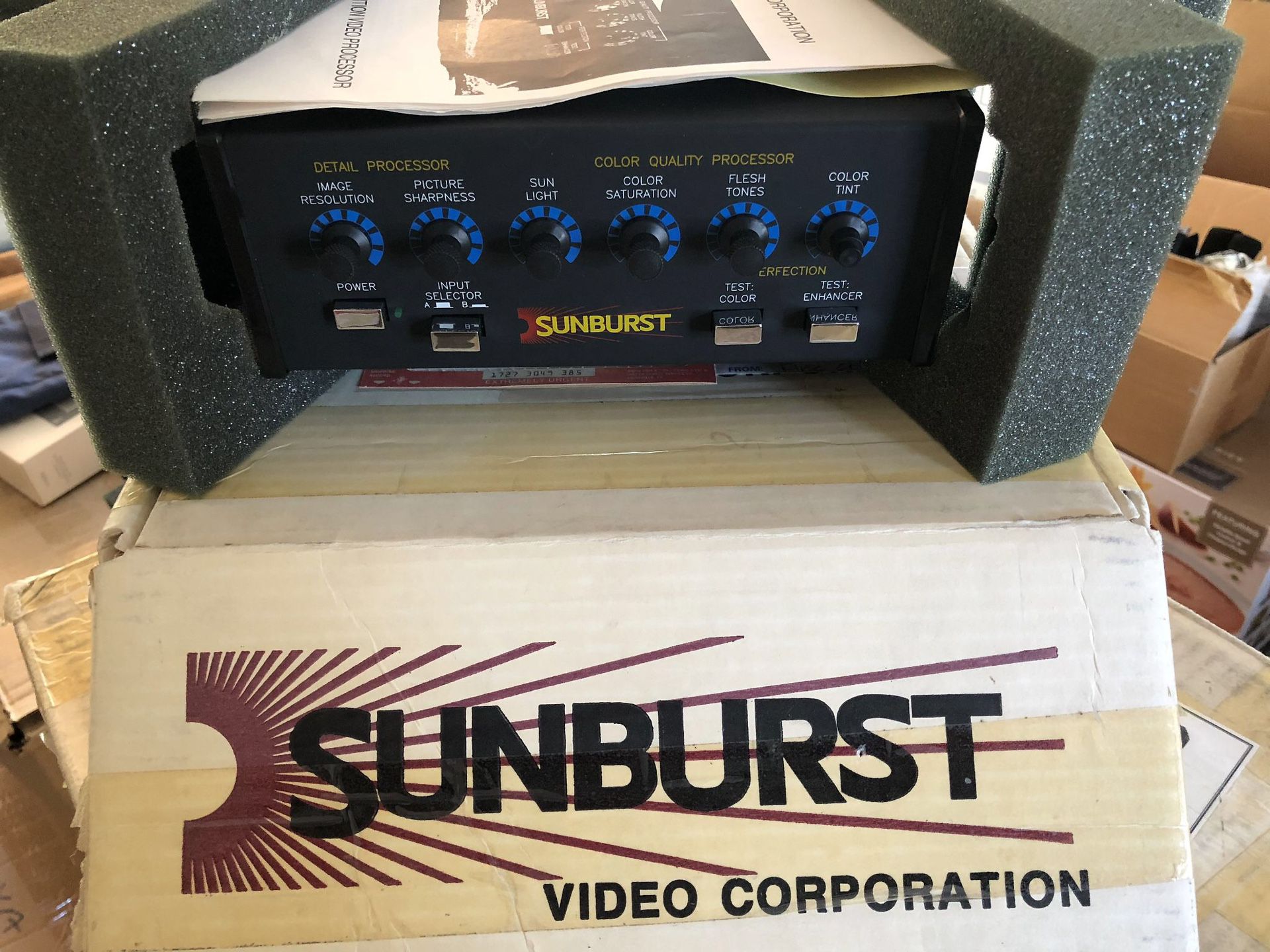 Vintage Sunburst Video Processor