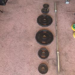 Olympic Weights And Bar