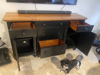 High Quality Pottery Barn Credenza, Entertainment Center - Deep Drawers and Cabinets - Excellent Condition