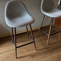 Two Mid Century Modern Stools