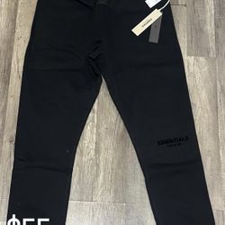 Black Cuffed Essential Sweats 