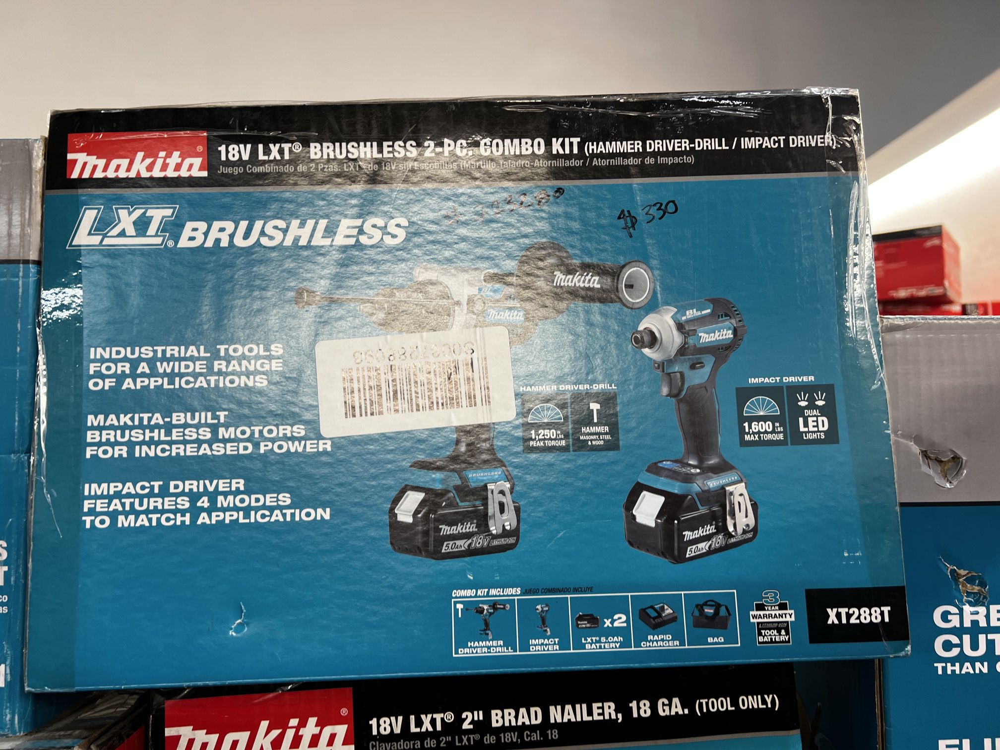 Makita 18v Lxt Brushless 2-pc Combo Kit (Hammer Drill-Driver/Impact Driver)
