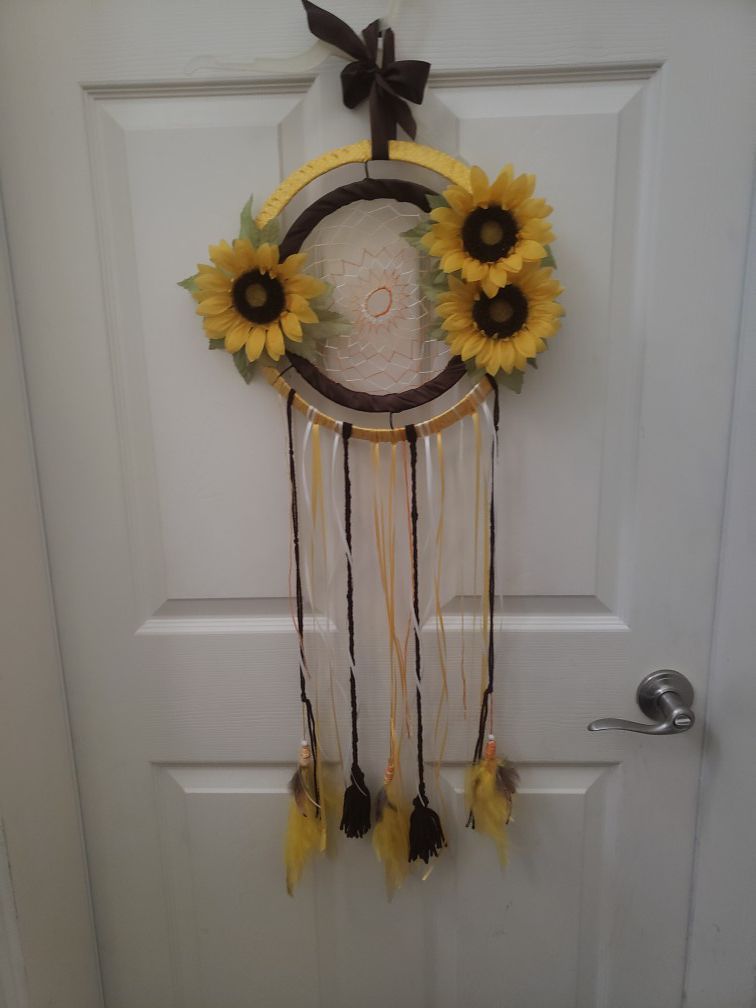 Sunflower Dreamcatcher Handmade
