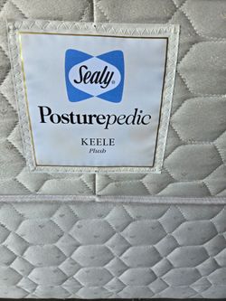 Full size mattress,  box spring, and frame