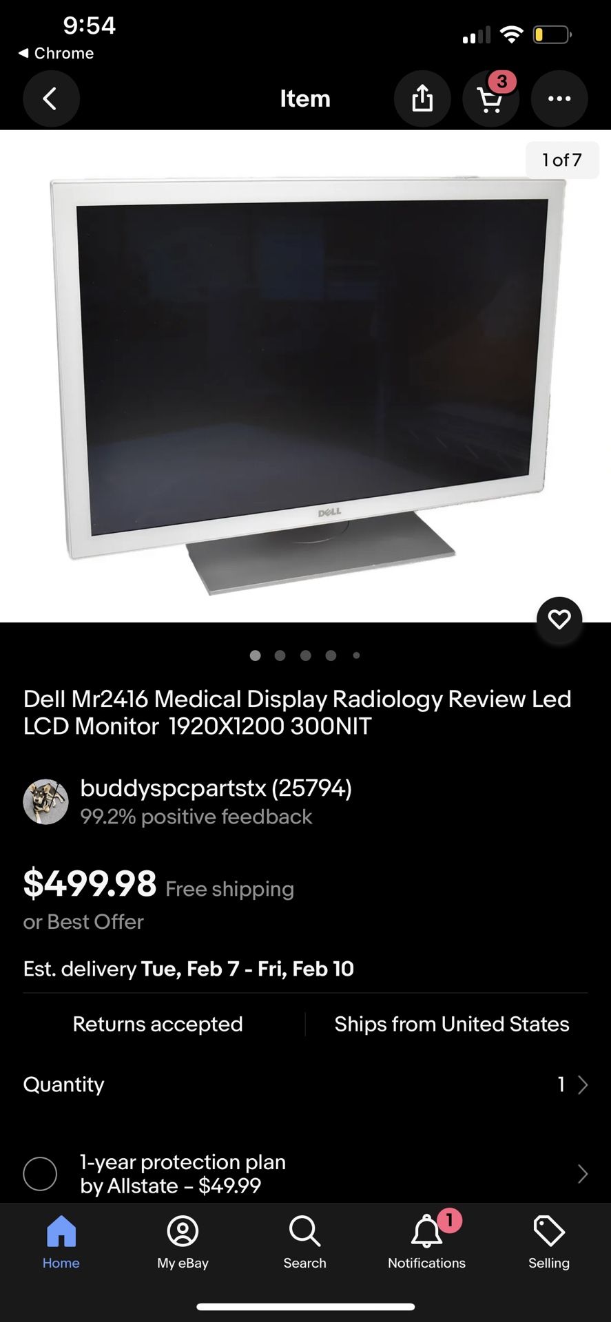 Dell Medical Review LCD Monitor 
