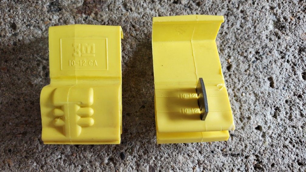 3M Yellow 12-10 Ga AWG Gauge Car Alarm Scotch Lock Connector Terminal Quick