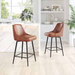 Keppel Brown Swivel Counter Stool