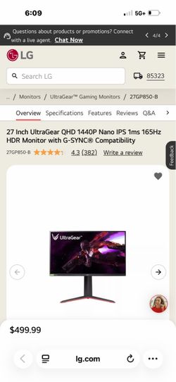 27 inch ultra gear monitor