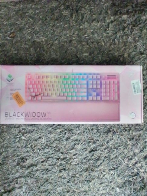 Pink Razor Black widow Mechanical RGB Keyboard