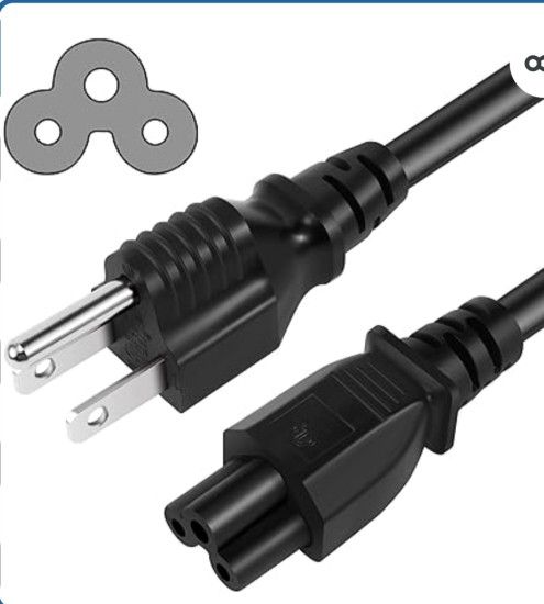 C5 IEC POWER CABLE - CLOVERLEAF - MICKEY MOUSE - Laptop Projector