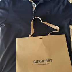 Burberry Men’s Black Polo 