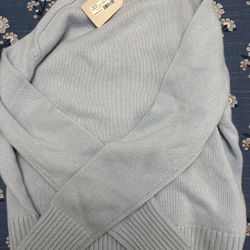 soft blue designer sweater 