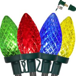 Christmas Lights, 50 LEDs 24.5 FT( Qty:3)