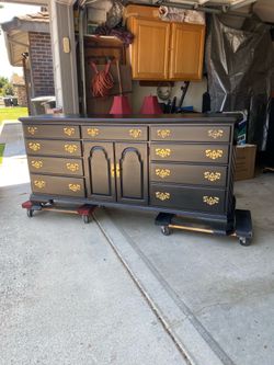 Black 11 Drawer Dresser By Ethan Allen Furniture