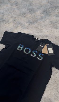 BOSS Multi-Color Logo Shirt – Black
