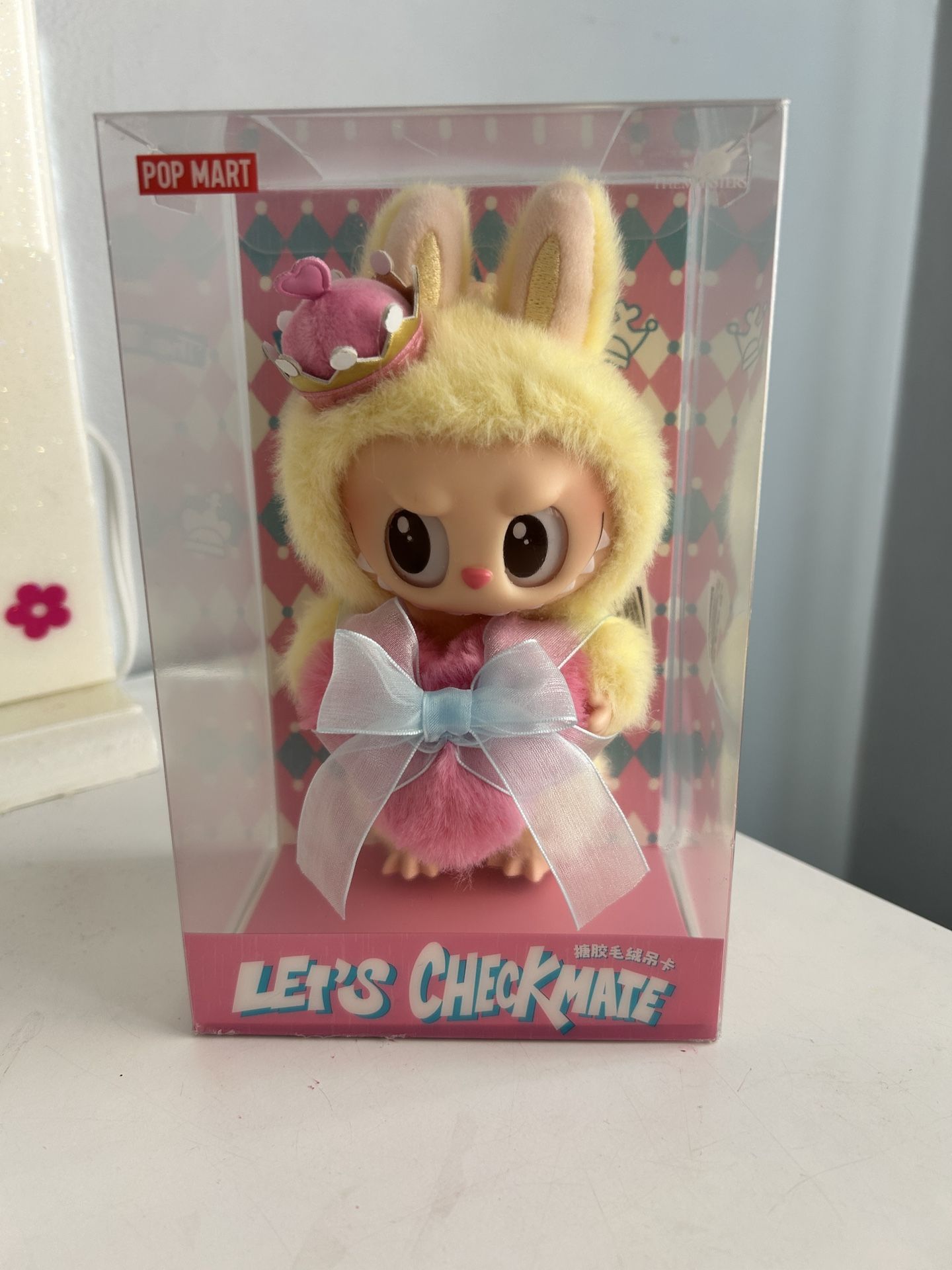 THE MONSTERS Let's Checkmate Series-Vinyl Plush Hanging Card