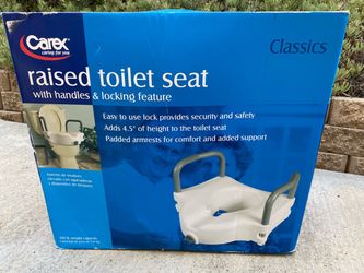 Carex Raised Toilet Seat with Handles