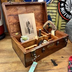 Vintage Box Made Of Solid Cherry