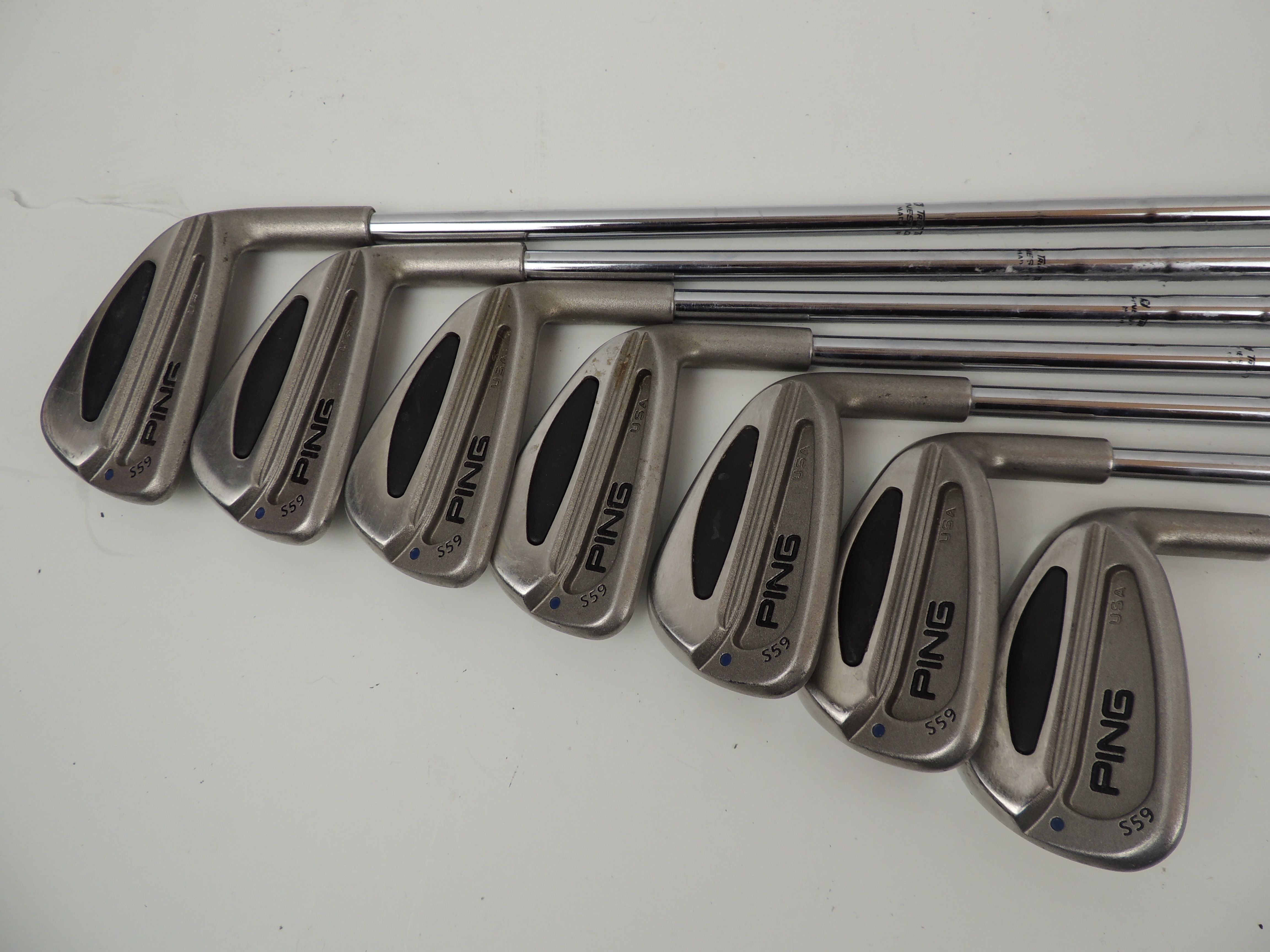 PING S59 Irons Set of 7 Clubs PW, 9, 8, 6, 5, 4, 3