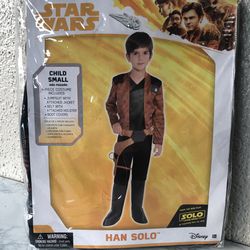 Star Wars  Han Solo child costume Small 4-6 costume Brand new Halloween Costume 
