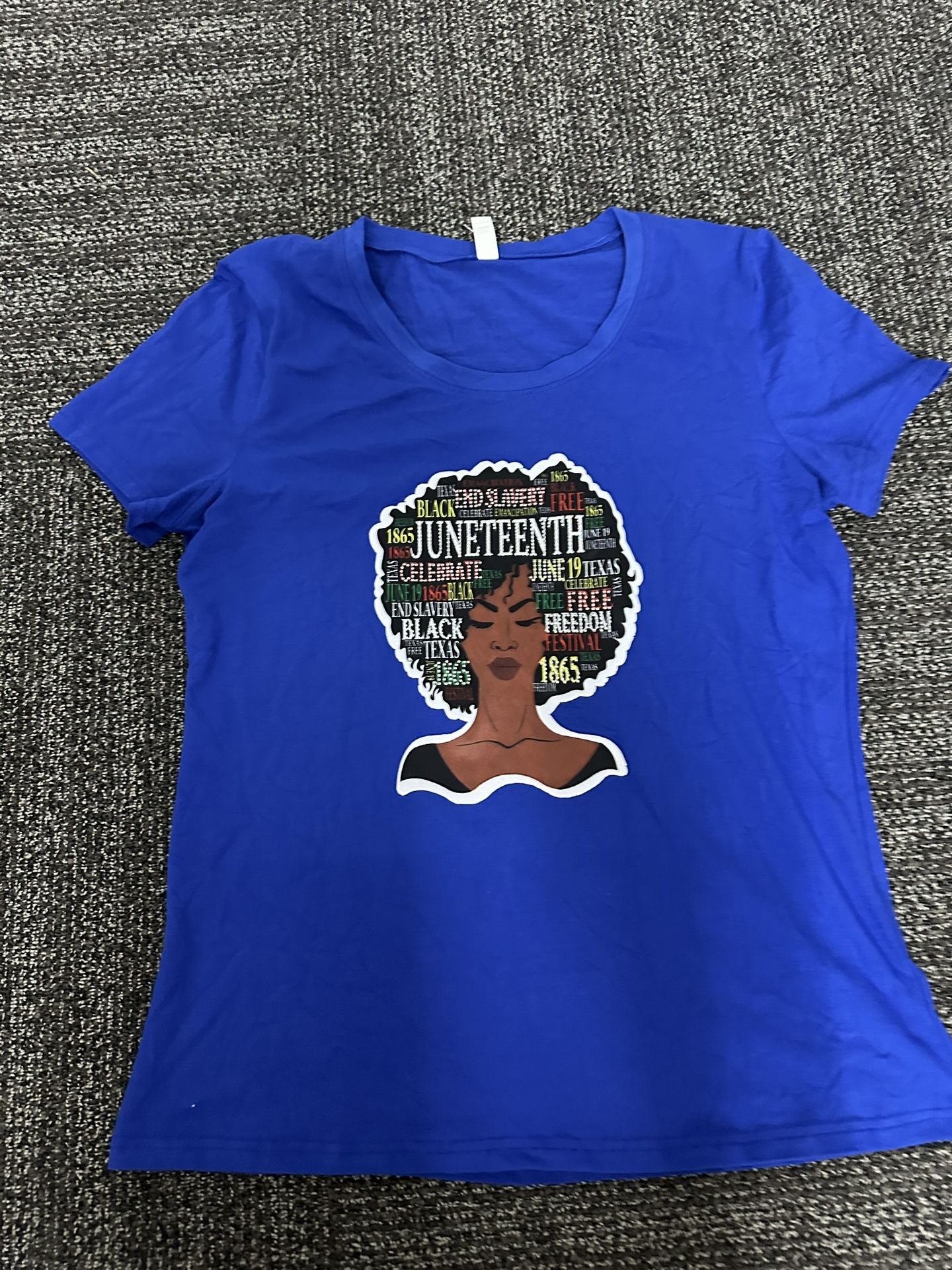 Juneteenth shirts For Women Afro Beautiful Black Pride T-Shirt Sz 2X