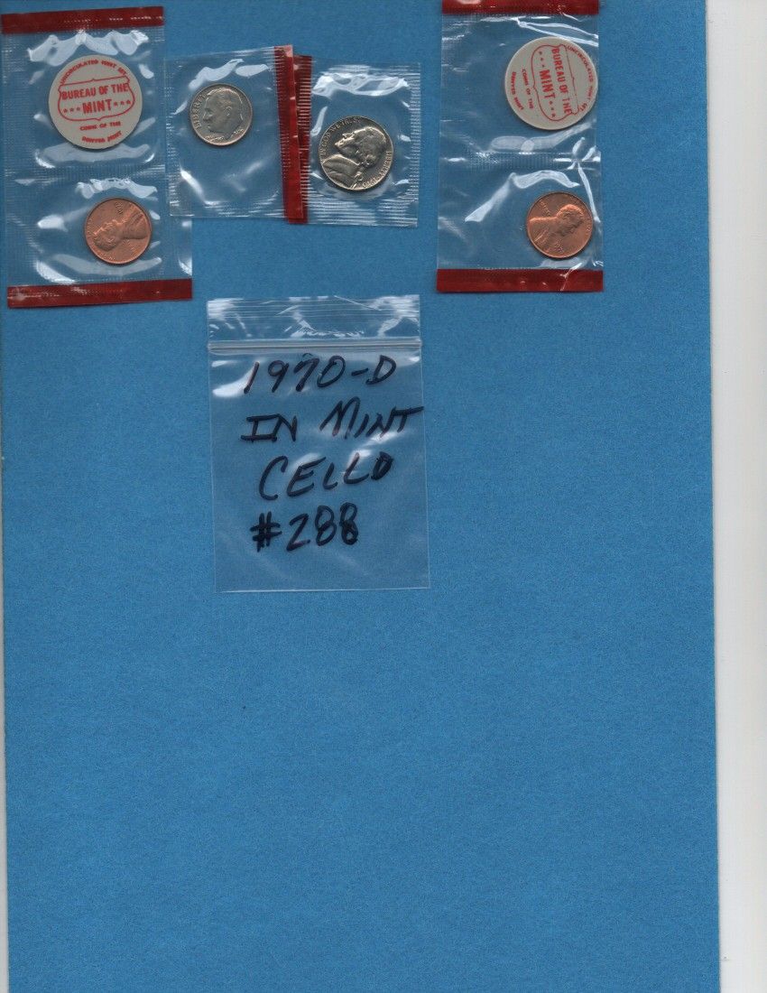 1970-D--4 Coin Set-- In Mint Cello #288