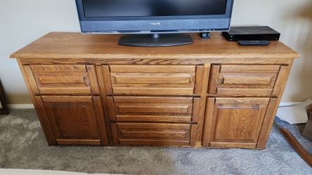 Solid Oak Dresser