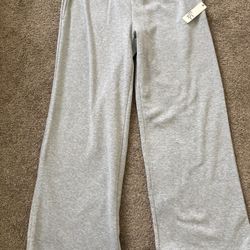 New Women’s Wide-Leg Sweatpants - Faded Rose - Size L