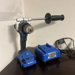 Kobalt Drill With Battery, Charger & Bag