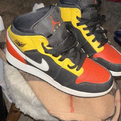 Orange Yellow Black Jordan’s Retro High top