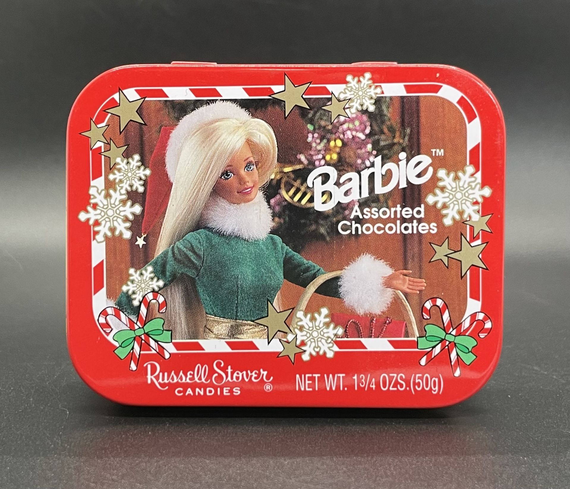 1997 Barbie Mini Russell Stover Holiday Tin