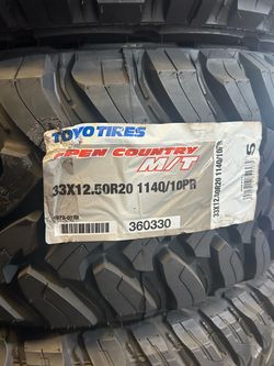 33x12.5R20 Toyo Open Country MT