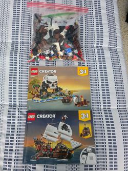 LEGO Creator 31109 3 in 1 Pirate Ship 98% Complete Read Description