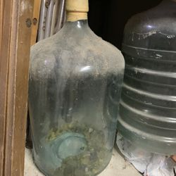 Vintage Blue Glass 5gal Water Bottle