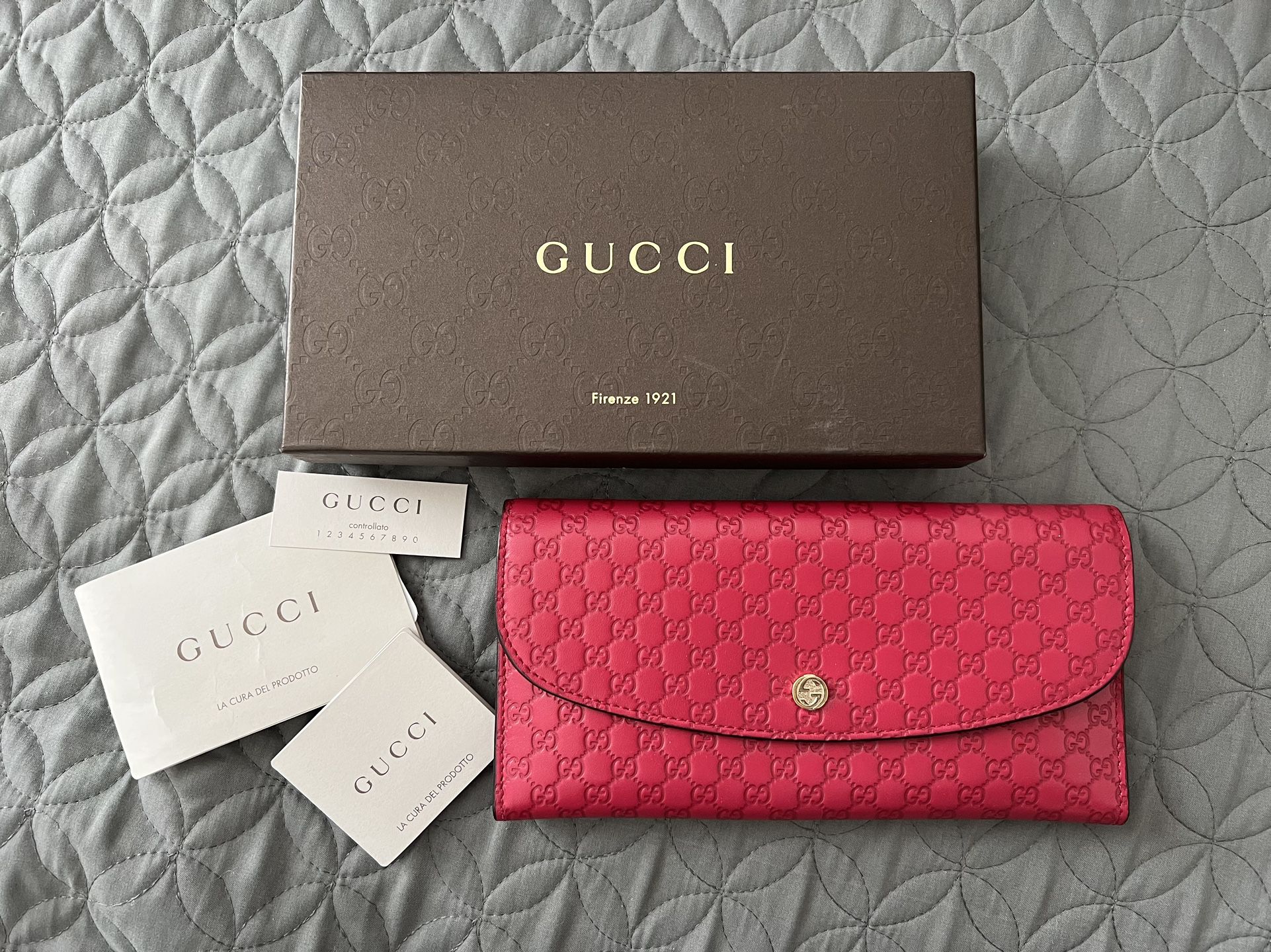 Gucci Microguccissima Pattern Wallet