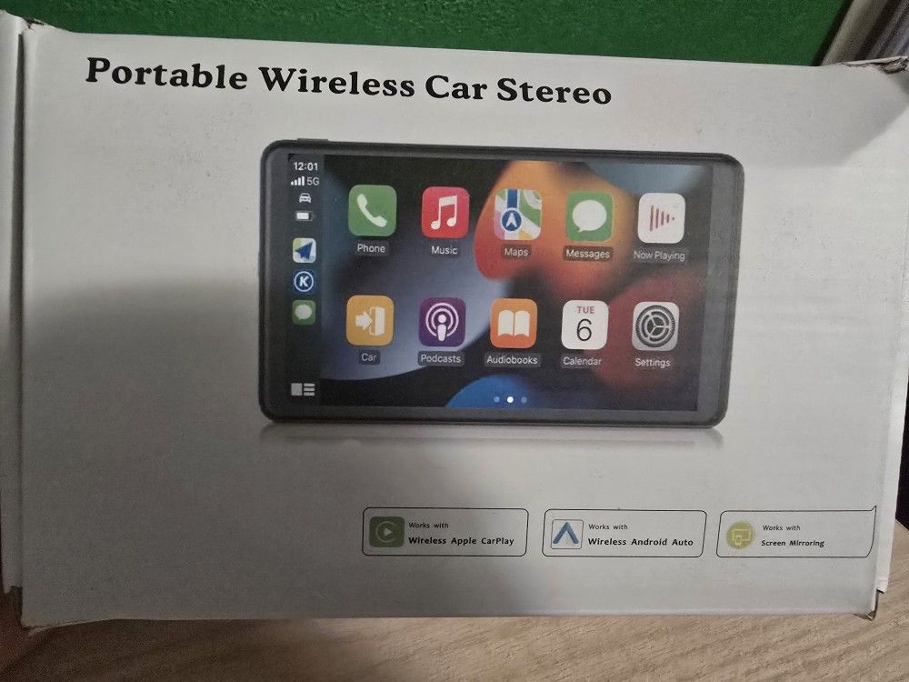 Portable Car Stereo Touch Screen with Wireless Android /Apple