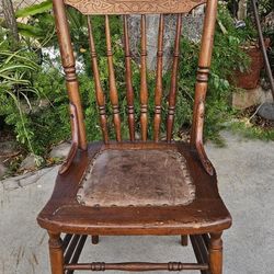 Antique Hand Made Chair In Beautiful Condition!
