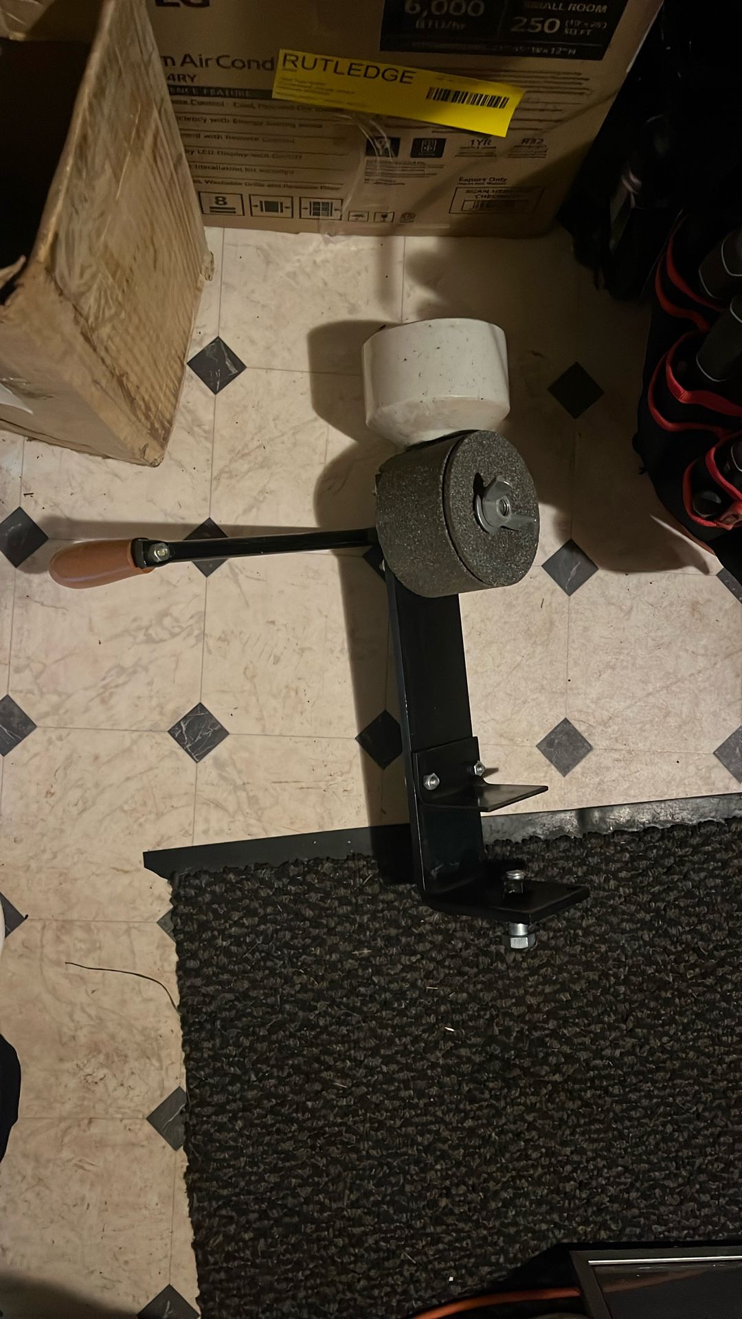 Hi-Life Stone Hand Crank Mill GF3C Grind~Wheat~Rice~Corn~Grain~Clamp On~Grinder
