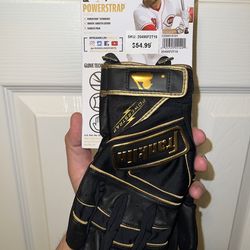 Franklin Powerstrap Baseball Batting Gloves Adult Medium New