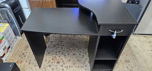 Black desk